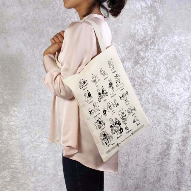 コットンキャンバス・トート 《31匹わんちゃん音楽用語図説》 音楽