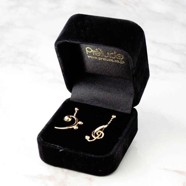 SV925 シルバーピアス ト音記号 ヘ音記号 音楽雑貨