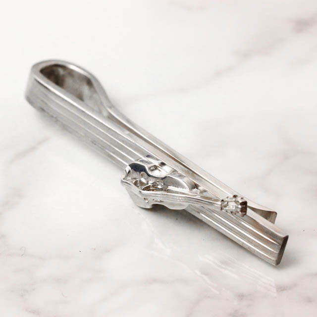 希少品】 HW Silver コントラバス タイバー （タイピン） 音楽