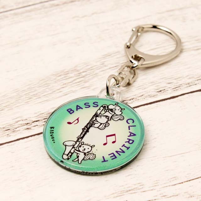 バスクラリネット キーホルダー リ吹部 吹奏楽コンクール 音楽雑貨 音楽グッズ