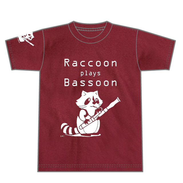 Raccoon plays Bassoon ファゴット バスーン 音楽雑貨 音楽グッズ