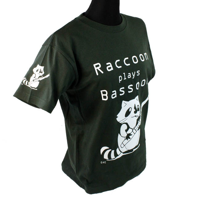 Raccoon plays Bassoon ファゴット バスーン 音楽雑貨 音楽グッズ