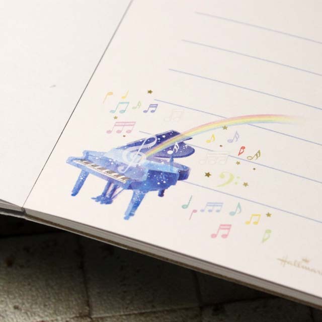 ひとことふたこと箋 piano harmony ピアノハーモニー 音楽グッズ 音楽雑貨