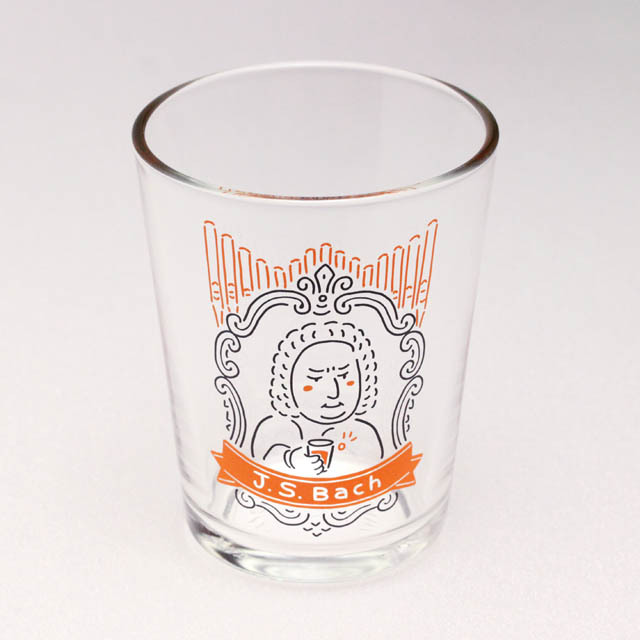 装飾用インテリアガラス バッハ Bach 音楽雑貨 音楽グッズ 作曲家