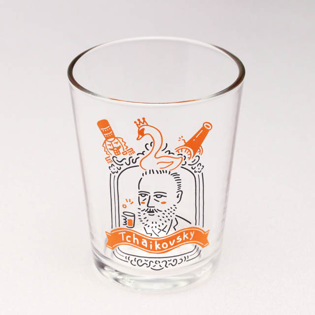 装飾用インテリアガラス チャイコフスキー Tchaikovsky 音楽雑貨 音楽グッズ 作曲家