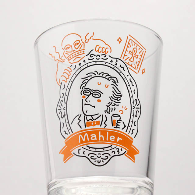 装飾用インテリアガラス マーラー Mahler 音楽雑貨 音楽グッズ 作曲家