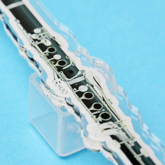 クラリネット Clarinet ネームタグ キーホルダー 音楽雑貨 音楽グッズ