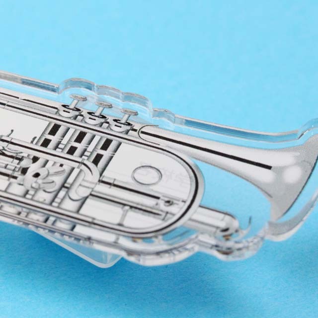 コルネット Cornet ネームタグ キーホルダー 音楽雑貨 音楽グッズ