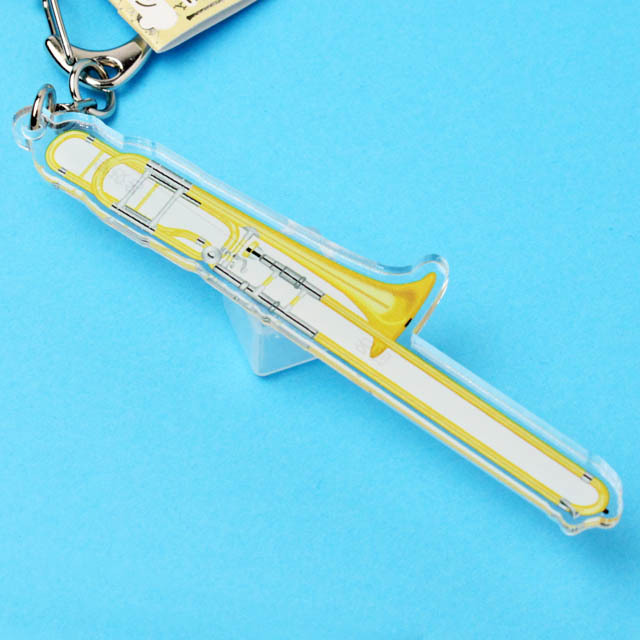 トロンボーン Trombone ネームタグ キーホルダー 音楽雑貨 音楽グッズ