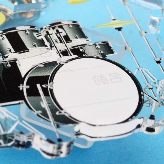 ドラムセット Drumset ネームタグ キーホルダー 音楽雑貨 音楽グッズ