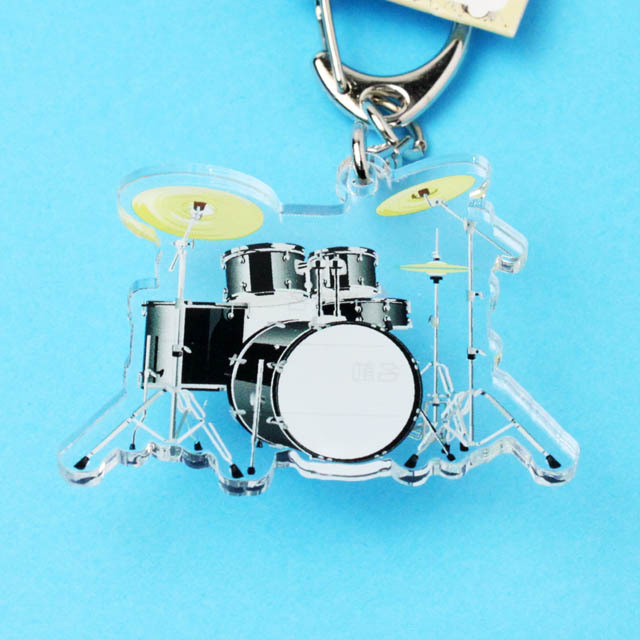 ドラムセット Drumset ネームタグ キーホルダー 音楽雑貨 音楽グッズ