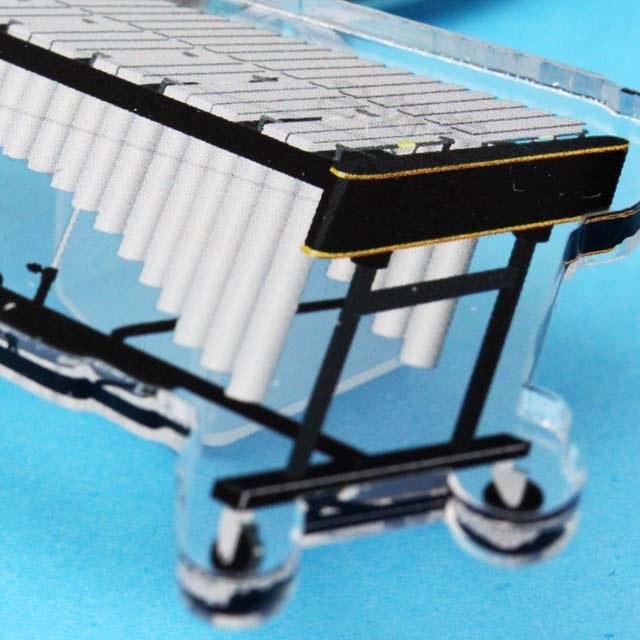 ヴィブラフォン Vibraphone  ネームタグ キーホルダー 音楽雑貨 音楽グッズ