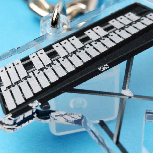 グロッケンシュピール Glockenspiel ネームタグ キーホルダー 音楽雑貨 音楽グッズ