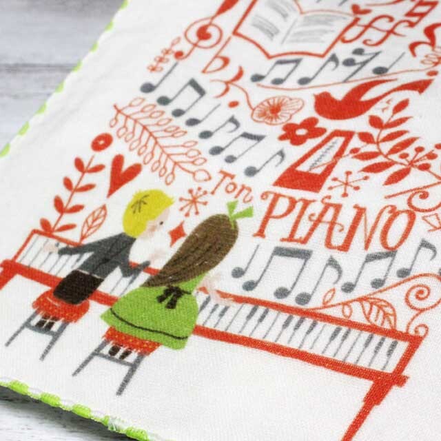 ShinziKatoh タオルハンカチ TON PIANO フォルテシモ 452709 音楽雑貨