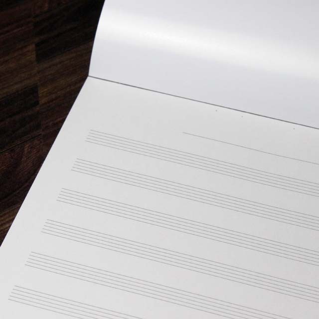 A4版 五線レポートパッド ５線紙 五線紙 五線譜 ５線譜 music pad 音楽雑貨 音楽グッズ 写譜