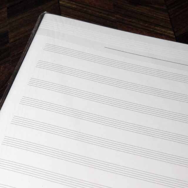A4版見開き A3版二つ折り ５線紙 五線紙 五線譜 ５線譜 music pad 音楽雑貨 音楽グッズ 写譜