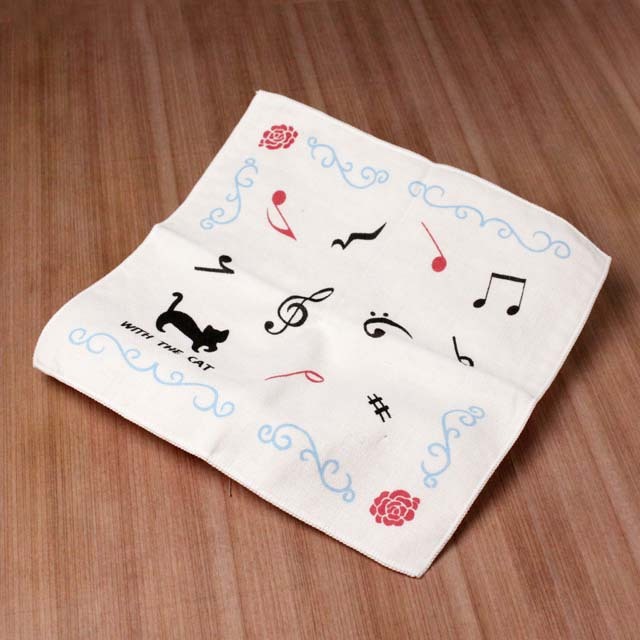 With the Cat 音符タオル 音楽雑貨 音楽グッズ