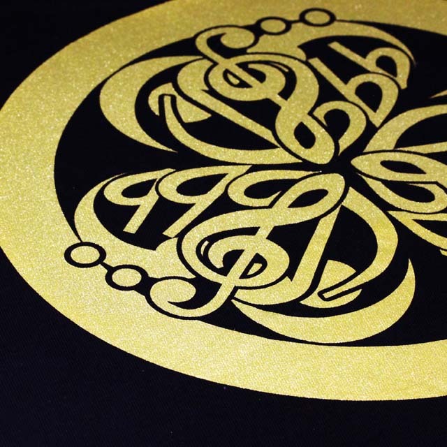 音楽紋付 ト音記号 ヘ音記号 フェルマータ Ｔシャツ 音楽雑貨 音楽グッズ