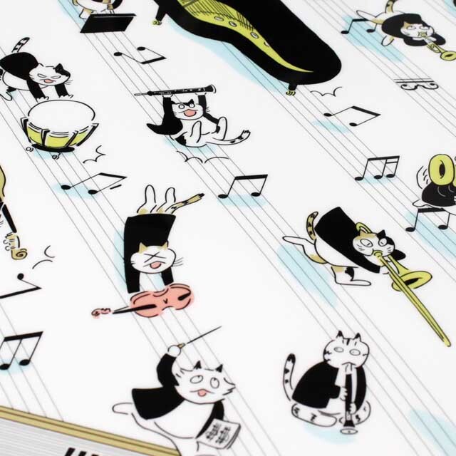 走れ音楽家 クリアファイル クリアファオルダ 音楽雑貨 音楽グッズ