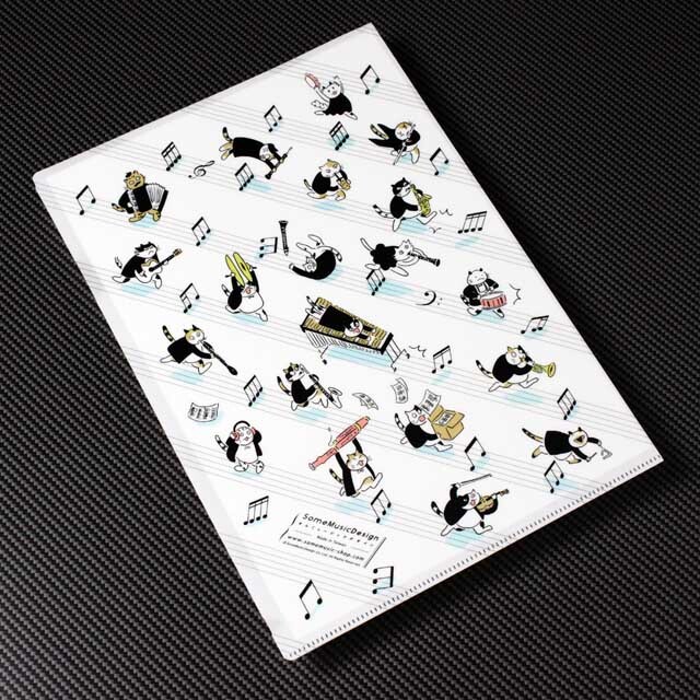 走れ音楽家 クリアファイル クリアファオルダ 音楽雑貨 音楽グッズ