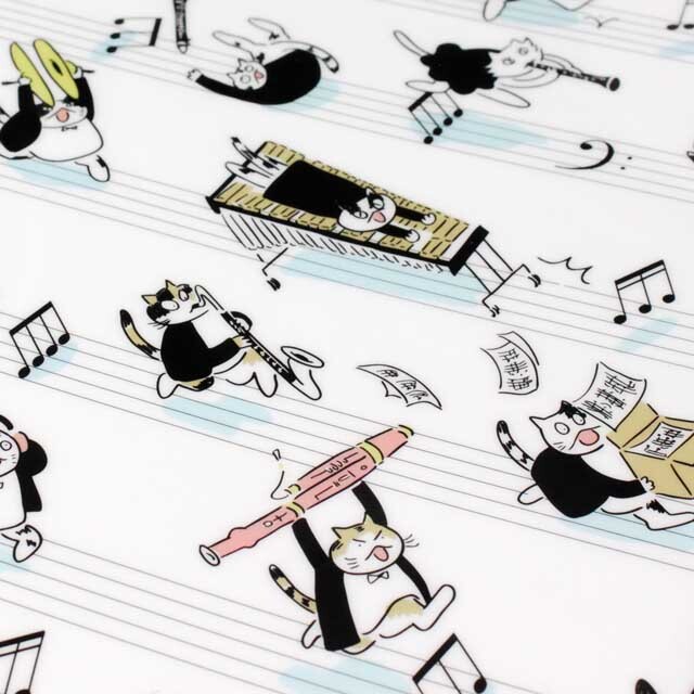 走れ音楽家 クリアファイル クリアファオルダ 音楽雑貨 音楽グッズ