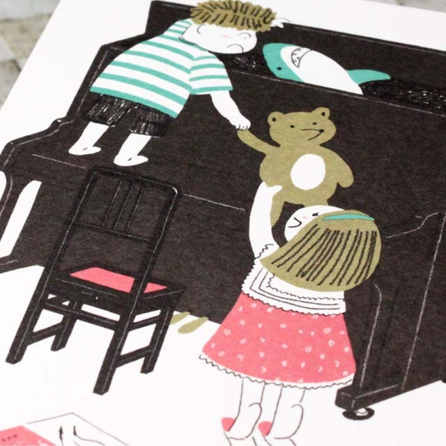 音楽の情景 絵葉書 ポストカード ミステリーボックス ピアノ