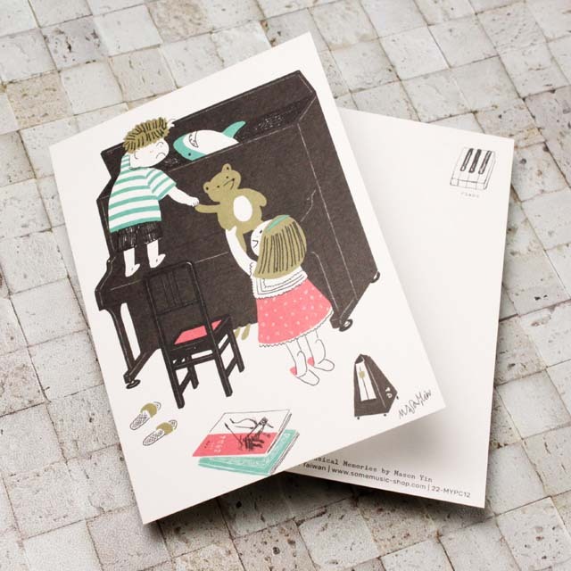 音楽の情景 絵葉書 ポストカード ミステリーボックス ピアノ