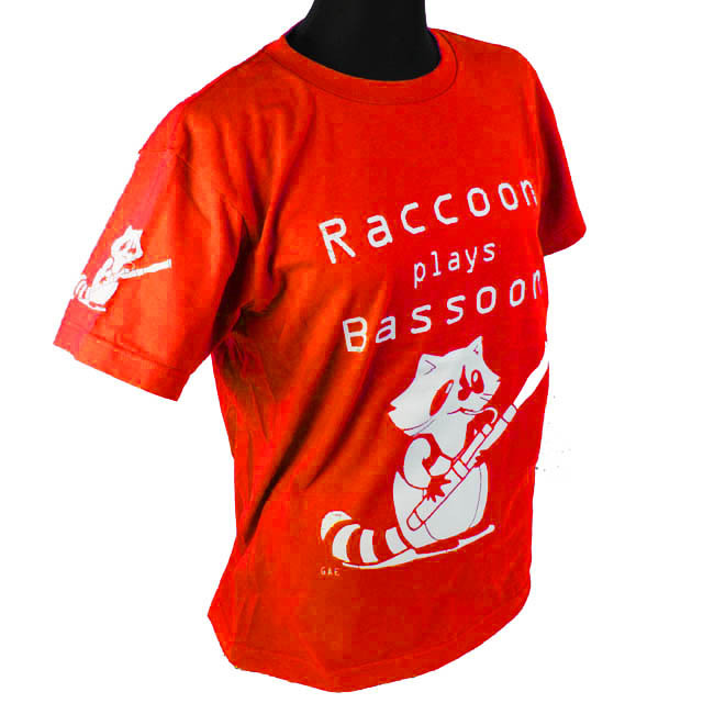 Raccoon plays Bassoon ファゴット バスーン 音楽雑貨 音楽グッズ