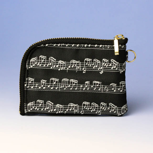 楽譜 カードポーチ キャッシュレス・ポーチ 音楽雑貨 音楽グッズ