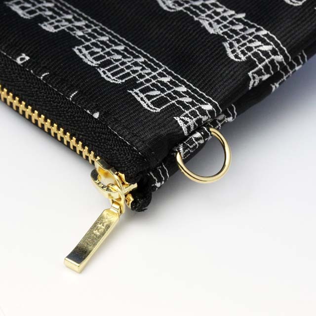 楽譜 カードポーチ キャッシュレス・ポーチ 音楽雑貨 音楽グッズ