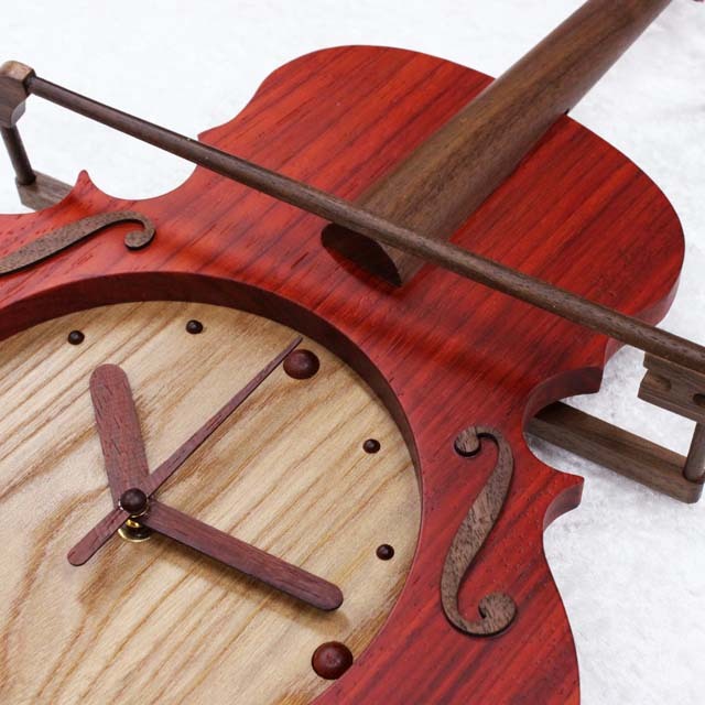 バイオリン型 木製振り子時計 掛け時計 楽天市場】掛け 掛時計 時計