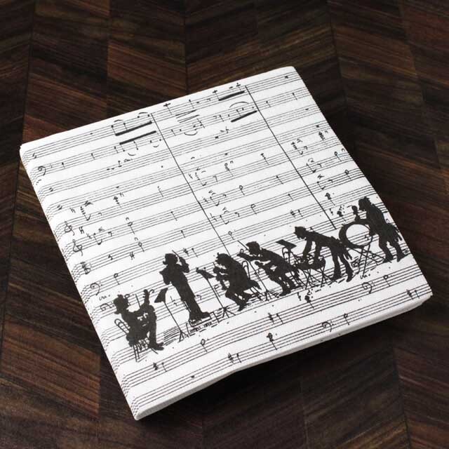 ペーパーナプキン ペーパータオル オーケストラ スコア 楽譜 音楽雑貨 音楽グッズ