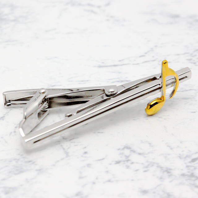 ８分音符 Note SV925 シルバー タイバー タイピン 音楽雑貨 音楽グッズ 音楽アクセサリー