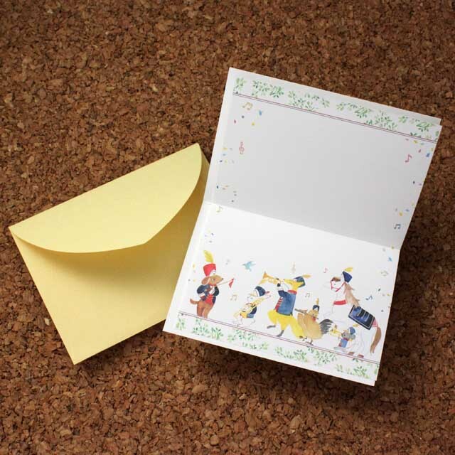 誕生カード 動物 マーチング ブラスバンド 吹奏楽 音楽雑貨 音楽グッズ 音楽ギフト