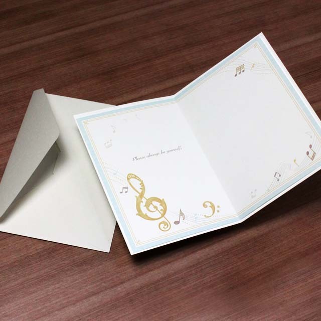 多目的カード ト音記号 ヘ音記号 音楽雑貨 音楽グッズ 音楽ギフト