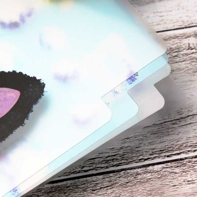 A５ ３ポケット クリアファイル Yamaneko ピアノ鍵盤 音楽雑貨 音楽グッズ