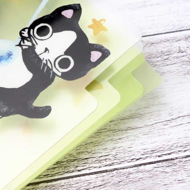 A５ ３ポケット クリアファイル Yamaneko 音符 音楽雑貨 音楽グッズ