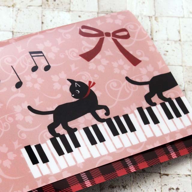 チケットホルダー Mie ピアノ鍵盤 音楽雑貨 音楽グッズ