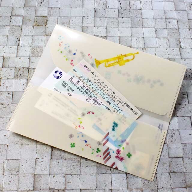 チケットホルダー 音符 フクロウ 音楽雑貨 音楽グッズ