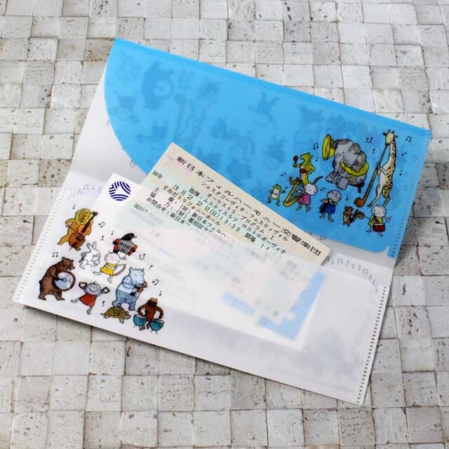 チケットホルダー Quu 音楽隊 音楽雑貨 音楽グッズ