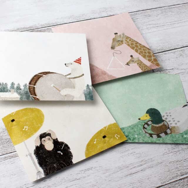 ブロックメモ リズム バスドラム シンバル トライアングル タンバリン 音楽雑貨 音楽文具 音楽グッズ 音楽ギフト