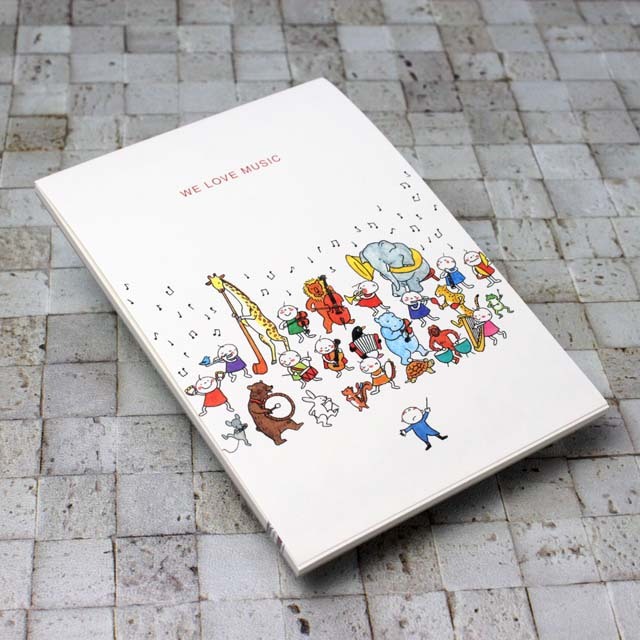 メモ帳 メモパッド Quu 音楽隊 音楽雑貨 音楽グッズ 音楽ギフト