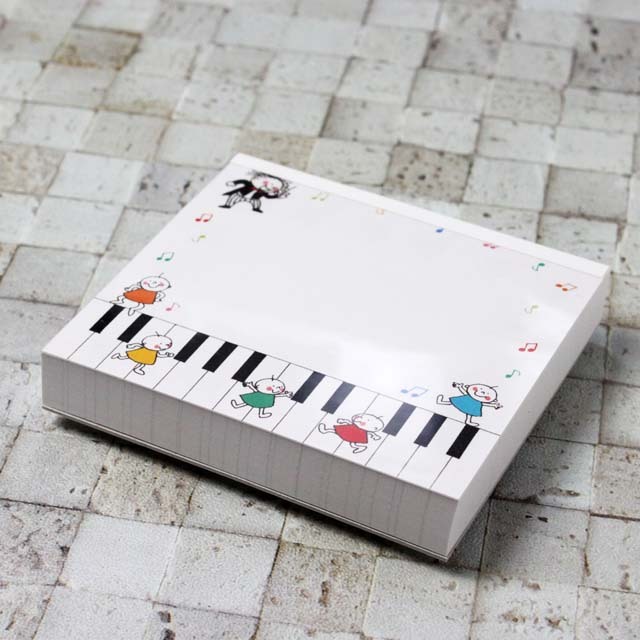 ブロックメモ メモパッド Quu 音楽隊 音楽雑貨 音楽グッズ 音楽ギフト