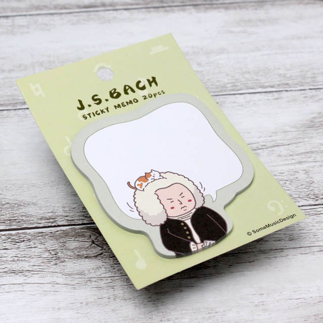 付箋 バッハ 作曲家 音楽雑貨 音楽グッズ 音楽ギフト