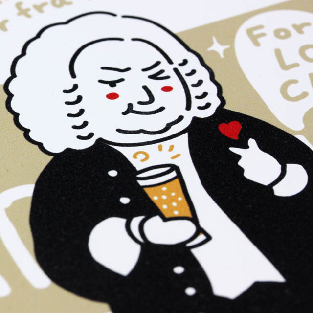 コースター 作曲家 バッハ Bach 音楽雑貨 音楽グッズ 音楽文具