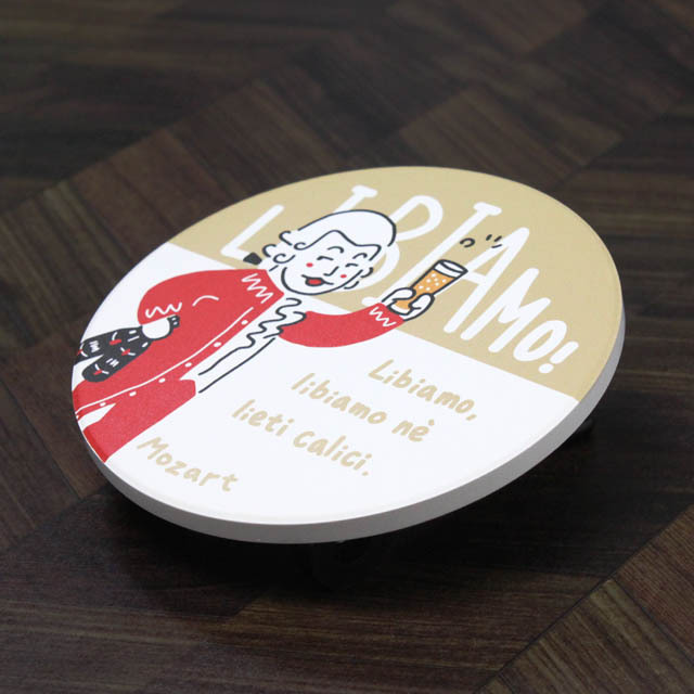 コースター 作曲家 モーツァルト Mozart 音楽雑貨 音楽グッズ 音楽文具