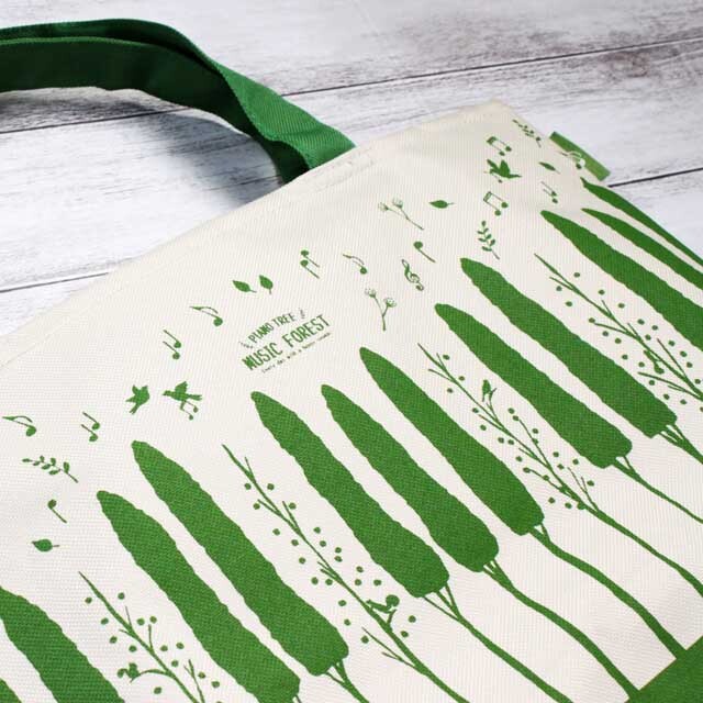 musicForest 鍵盤の森 レッスンバッグ トートバッグ 音楽雑貨 音楽グッズ 音楽ギフト 発表会記念品