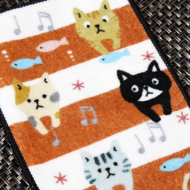 音符 開運 ハーフハンカチ 音楽雑貨 音楽グッズ