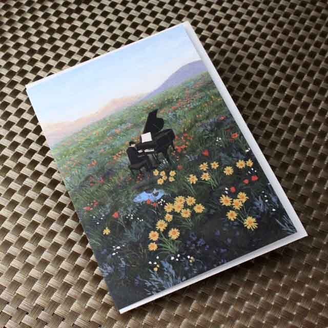 グランドピアノ piano 多目的カード 音楽雑貨 音楽ギフト