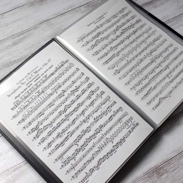 A4楽譜ファイル KAKIKO ブック型 40ポケット 音楽雑貨・アクセサリー